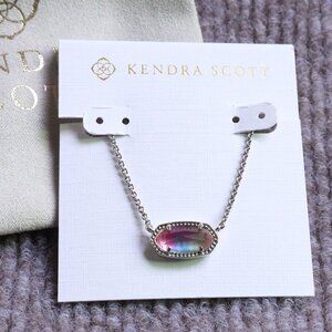Kendra Scott✨ Elisa Silver Pendant Necklace Watercolor Illusion